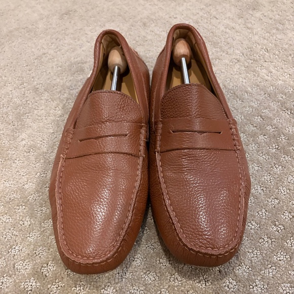 Oliver Cabell Driver Loafer in Woody Pebble Leather (Light Brown) Size 14 Men main image 4